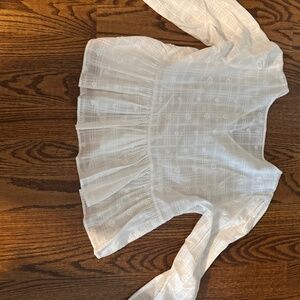 white cotton blouse